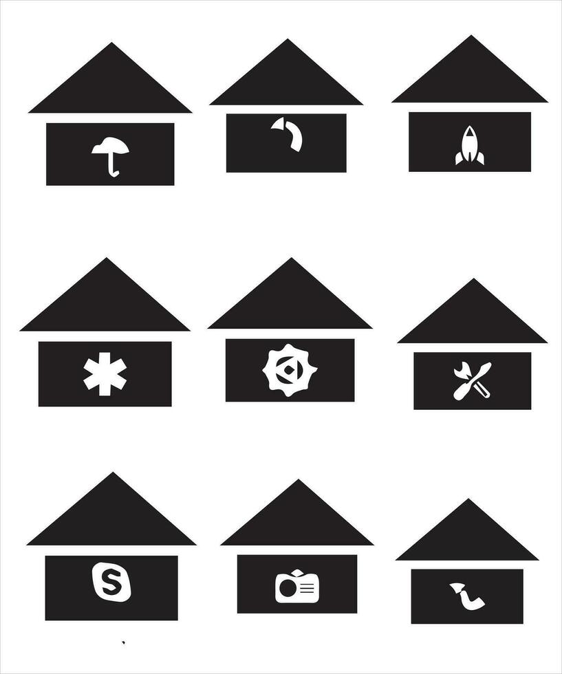 Set of thin line icons of homes and real estate. Outline symbol collection. Editable vector stroke. 256x256 Pixel Perfect scalable to 128px, 64px...