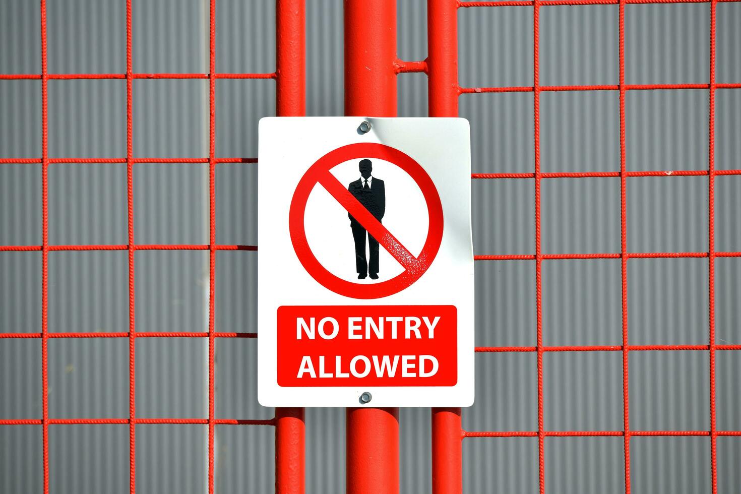 Photography of No entry allowed sign photo