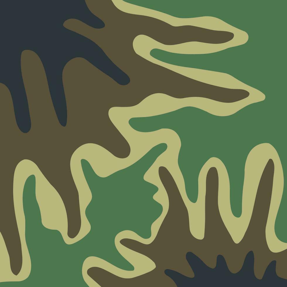 green military camouflage pattern suitable for fabric printing vector