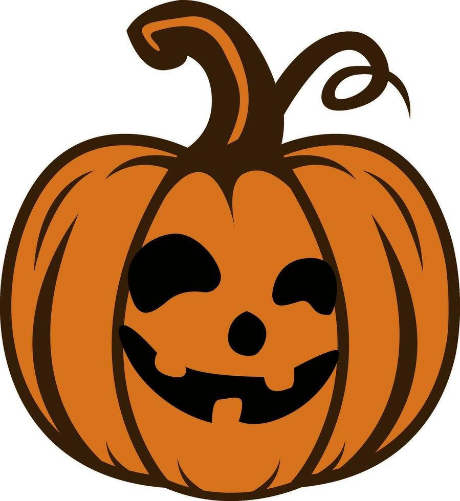 halloween scary pumpkin vector