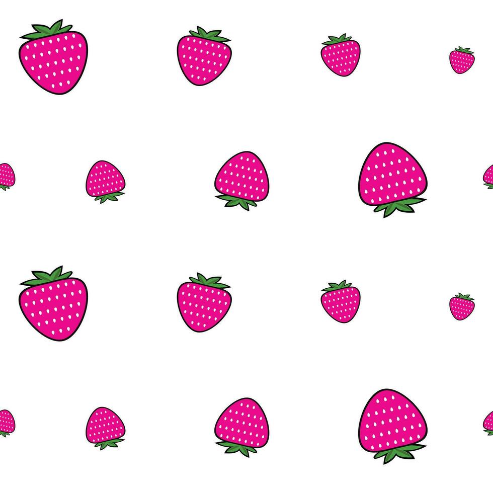 STRAWBERRY SEAMLESS PATTERN VECTOR