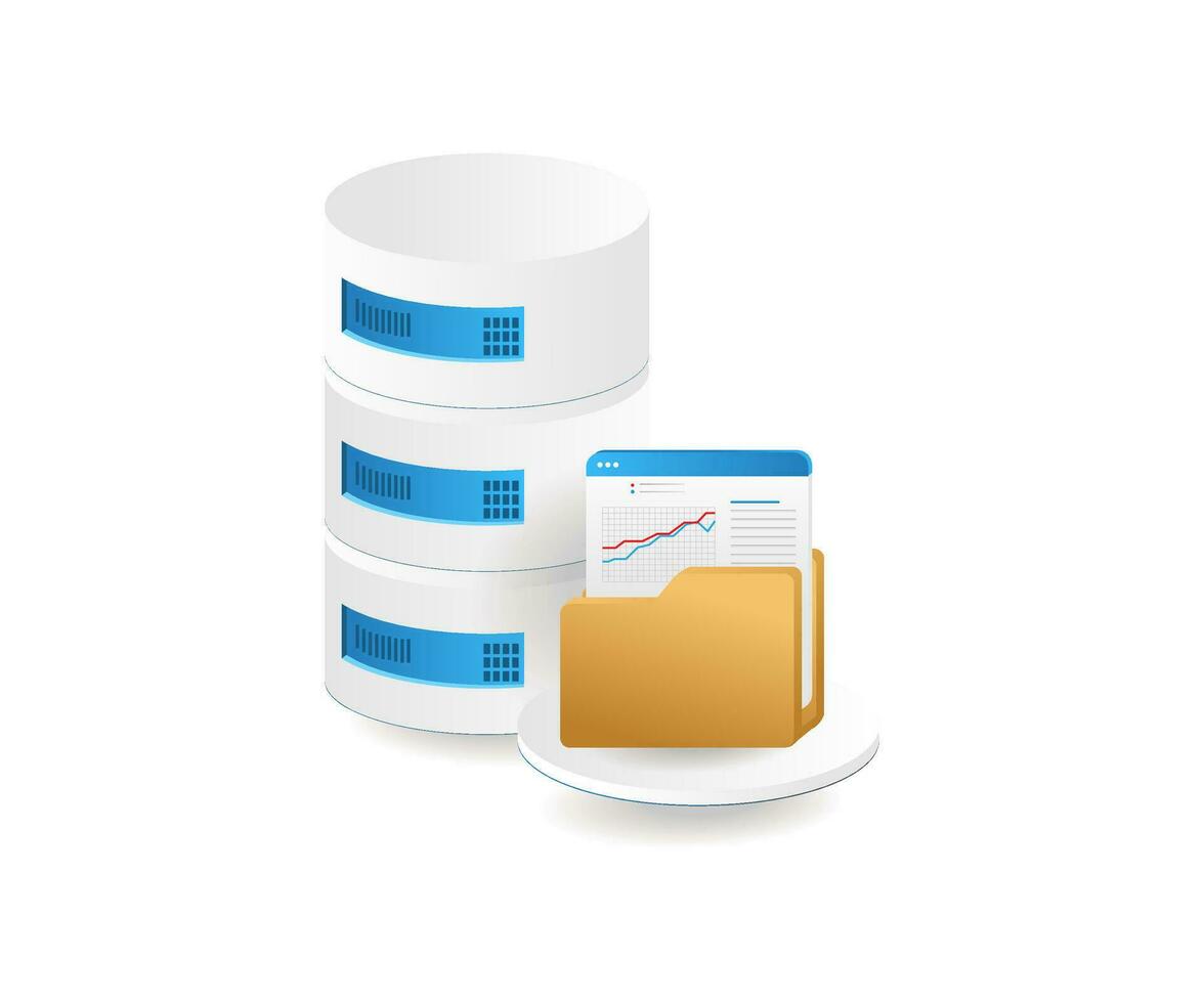Analyze stored server folder databases vector