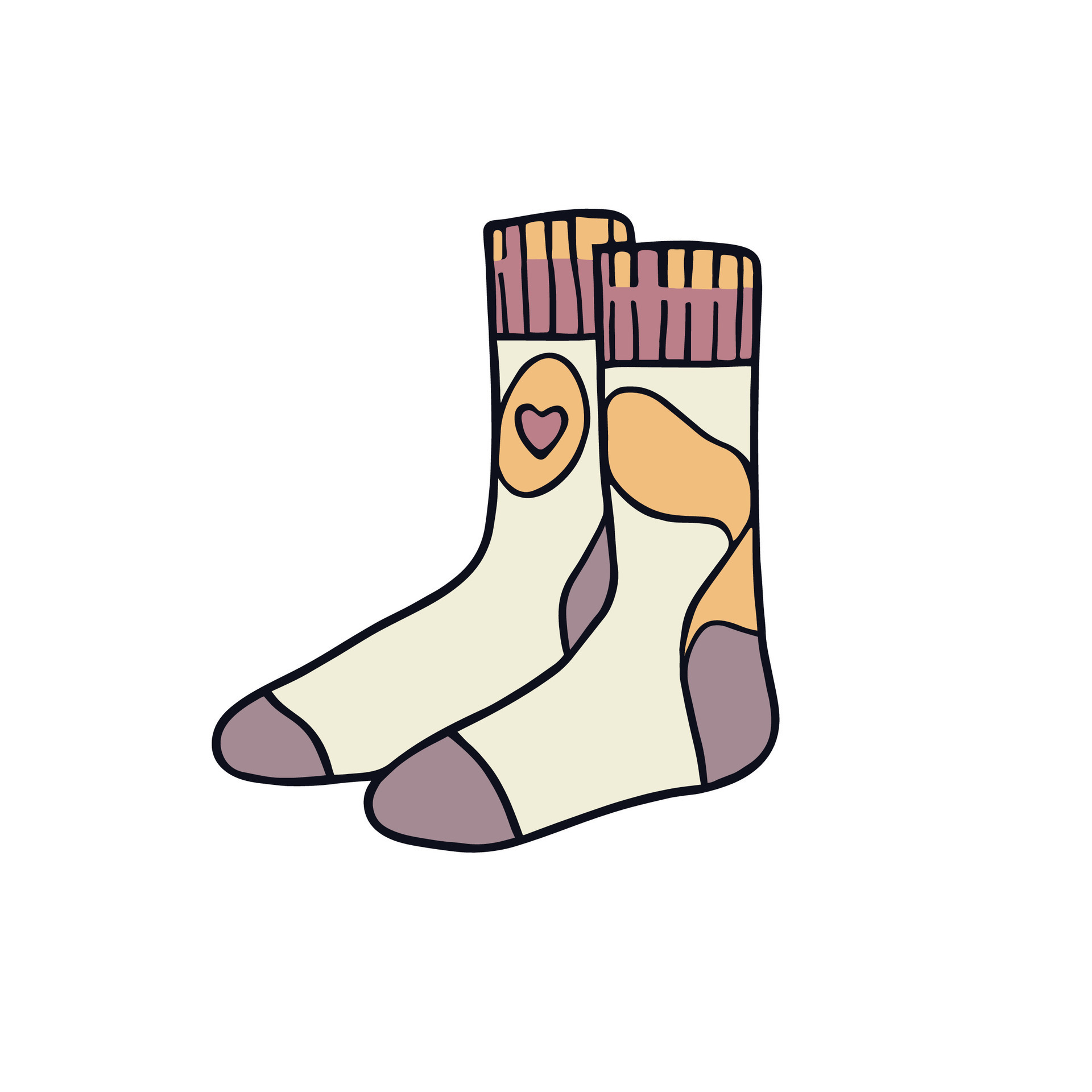 Get cozy with this charming illustration of a socks couple. A perfect match  for comfort and warmth. Embrace togetherness. 27570836 Vector Art at  Vecteezy