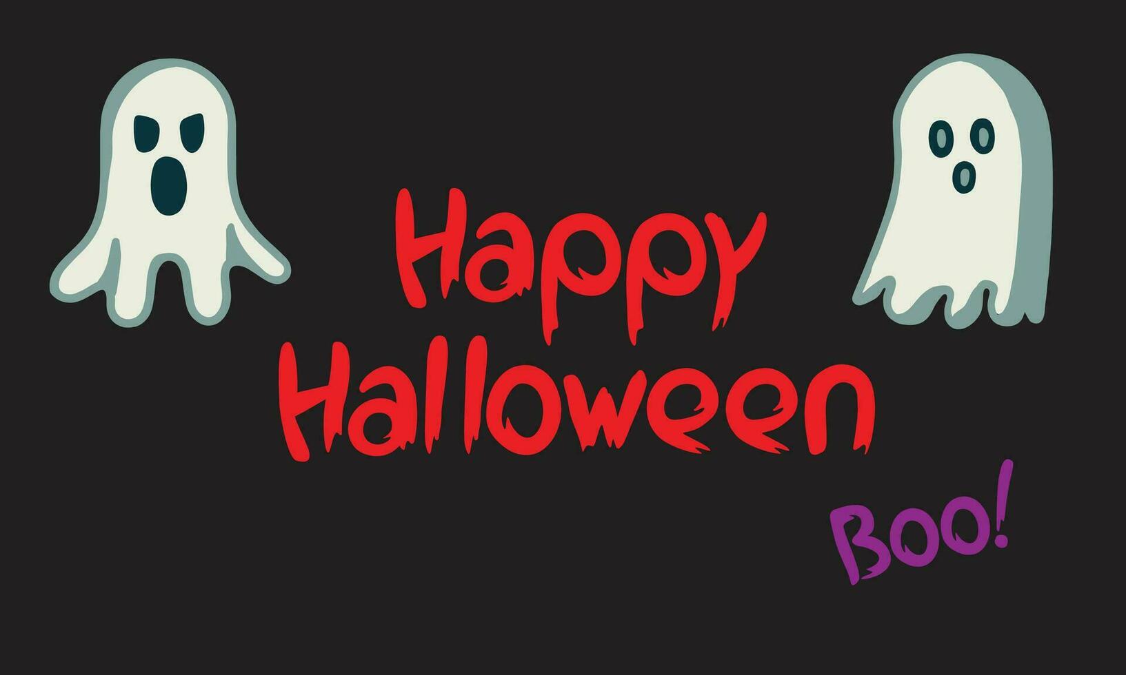 Enter the ghostly realm of Halloween. This haunting banner features spooky ghosts and the words 