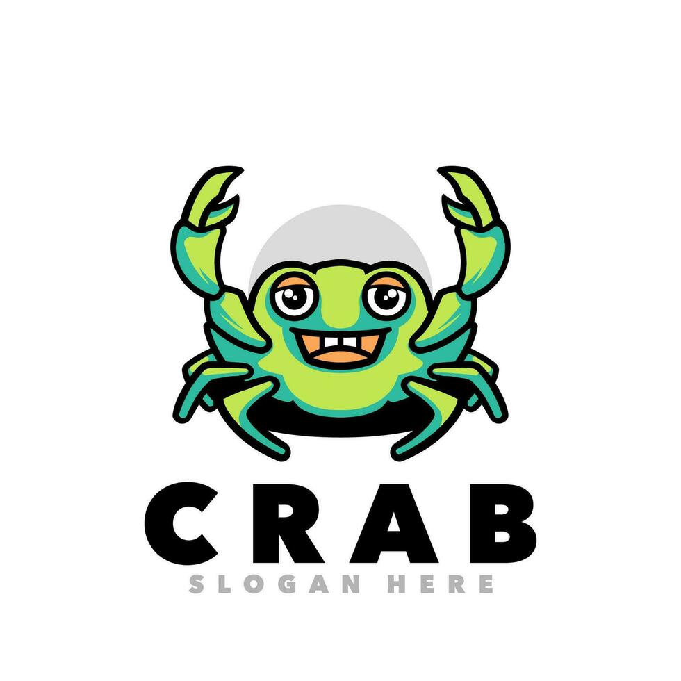 Crab cartoon funny vector