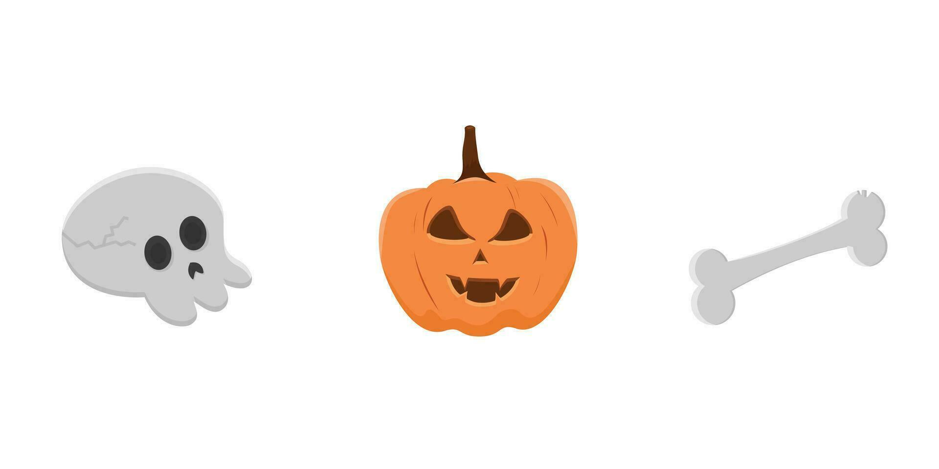 halloween icons set collection on white background halloween vector illustration