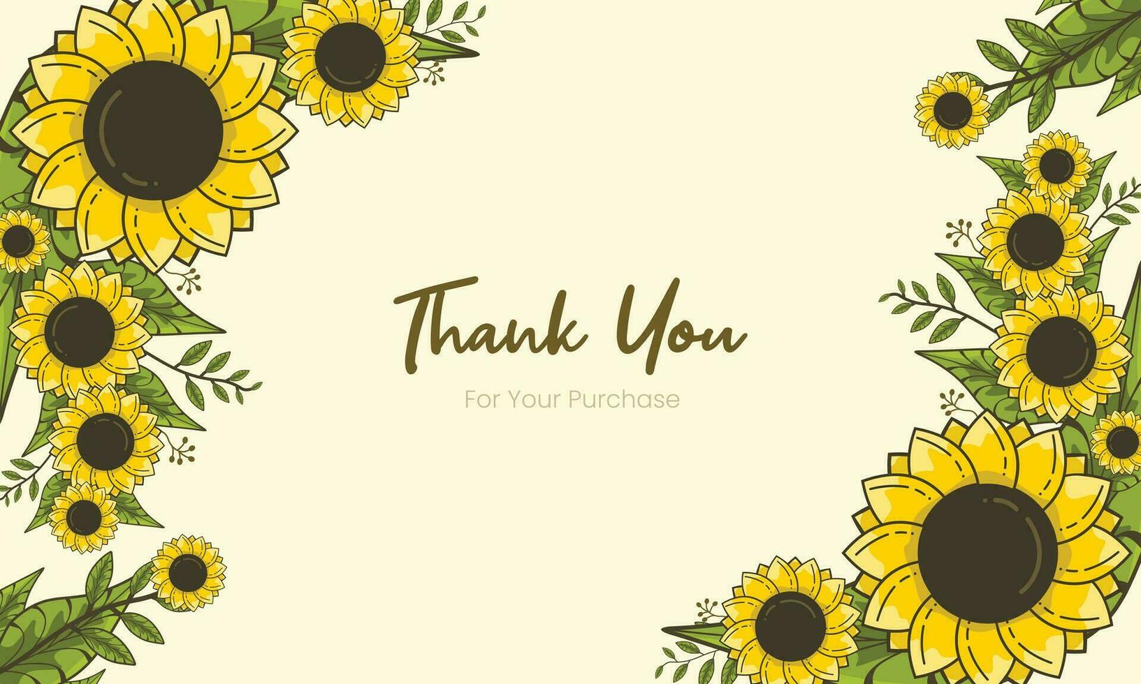 sunflowers vector illustration