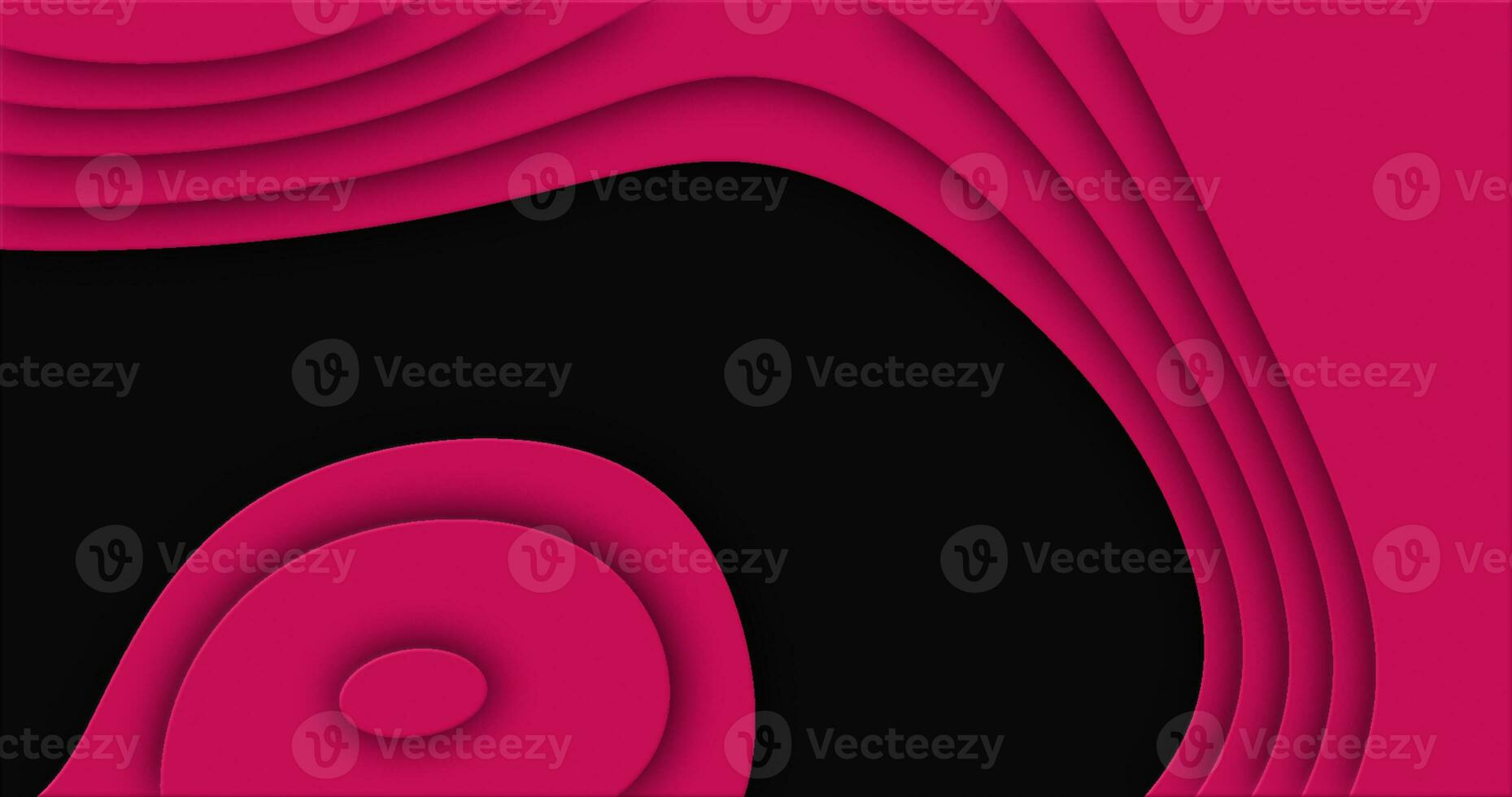 Pink cut curve abstract background pattern of lines and waves photo