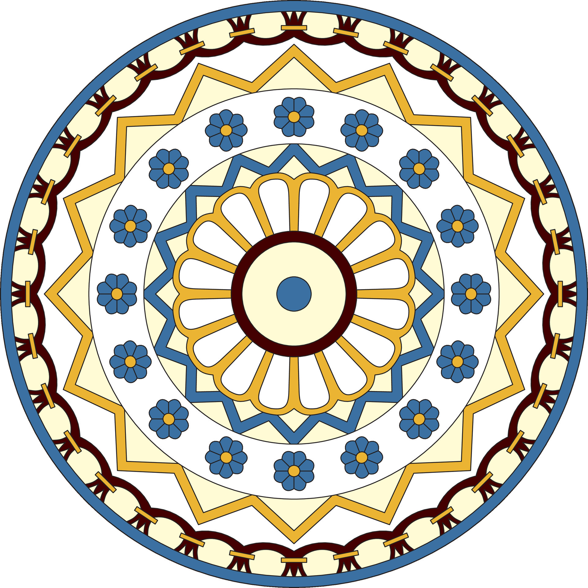 vector-colored-round-ancient-persian-ornament-national-iranian-circle