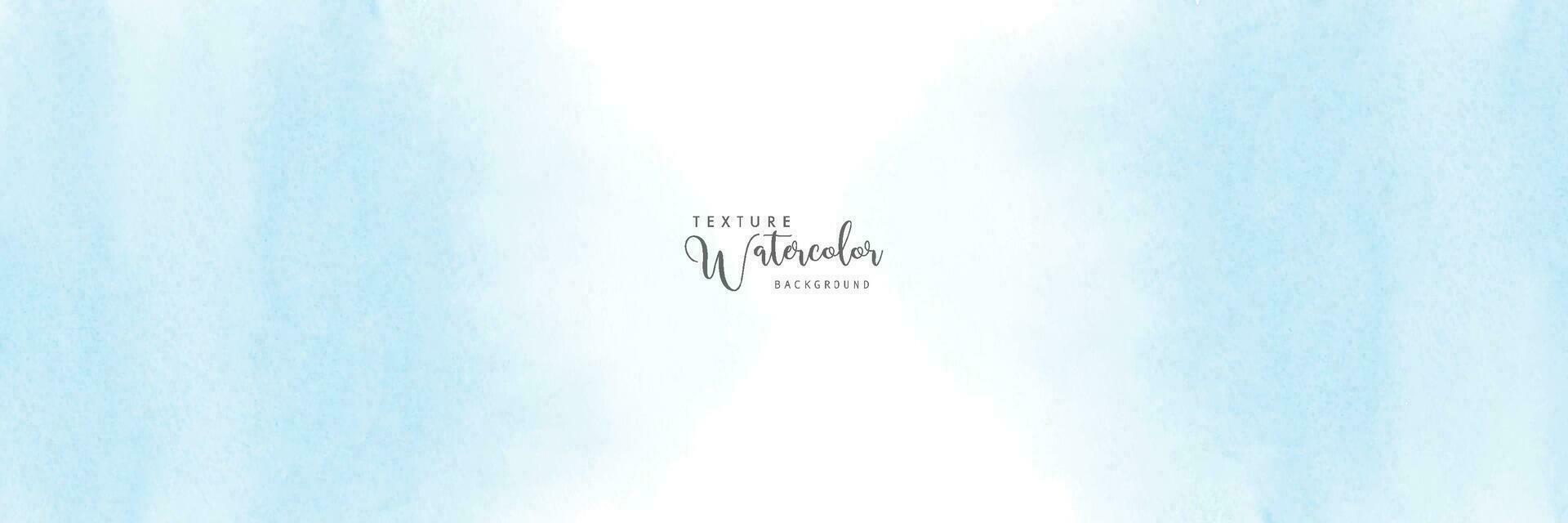 Abstract light blue watercolor stain for background vector