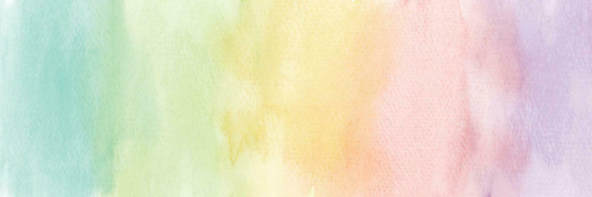 Bright colorful gradients hand-painted watercolor abstract background vector