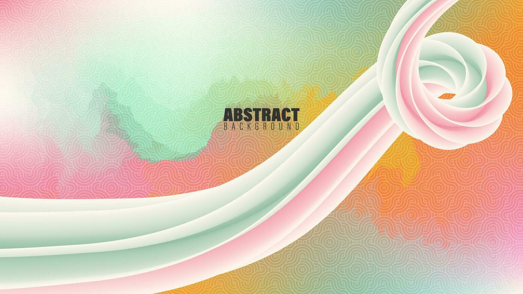 Abstract Background With Colorful Waves and Line vector