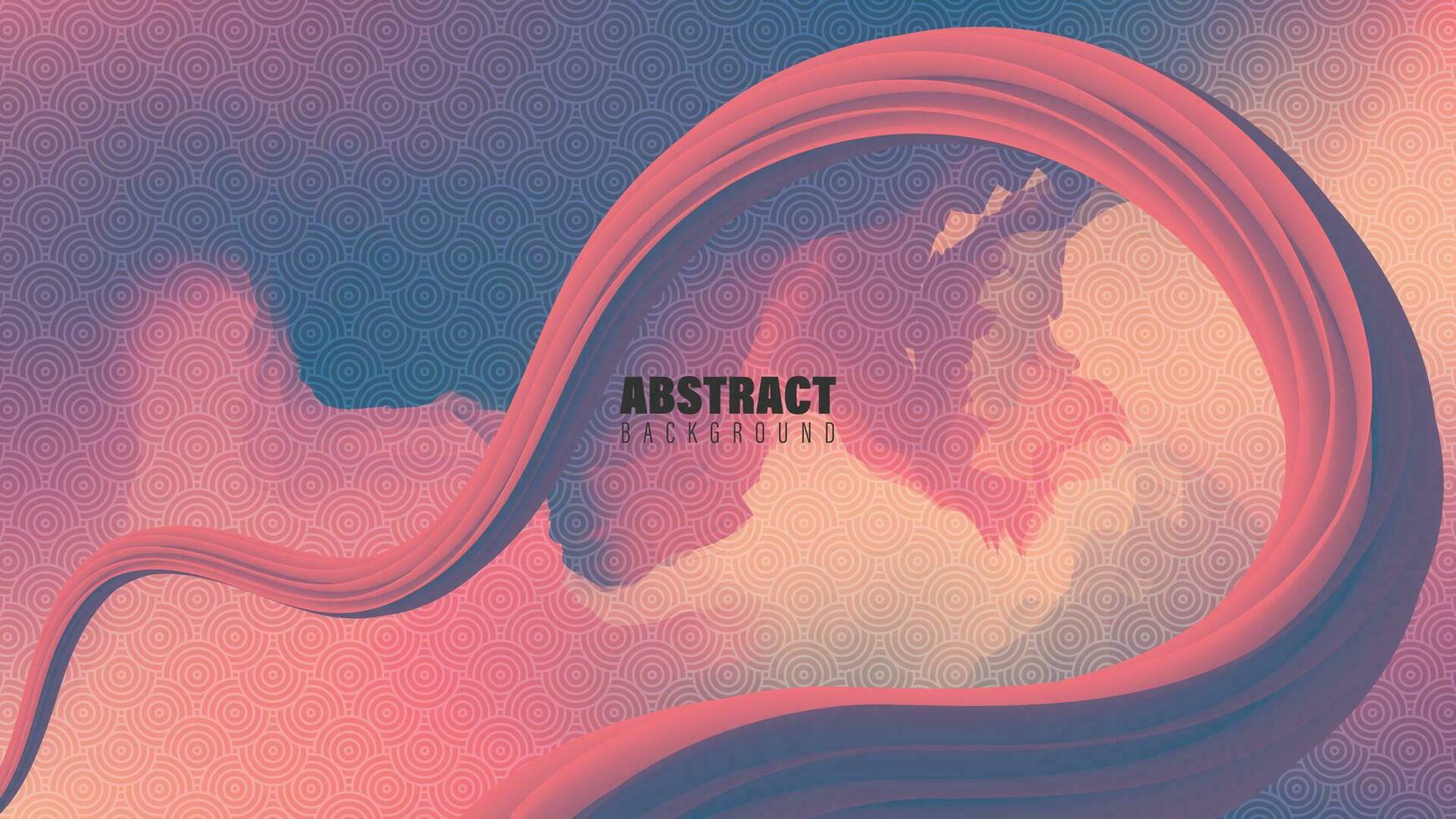 Abstract Background With Colorful Waves and Line vector