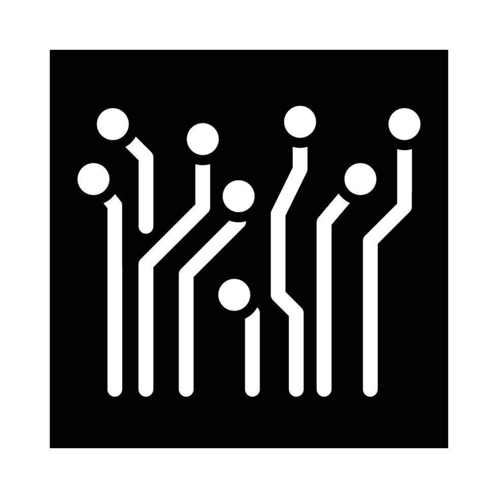 Circuit Vector Glyph Icon For Personal And Commercial Use.