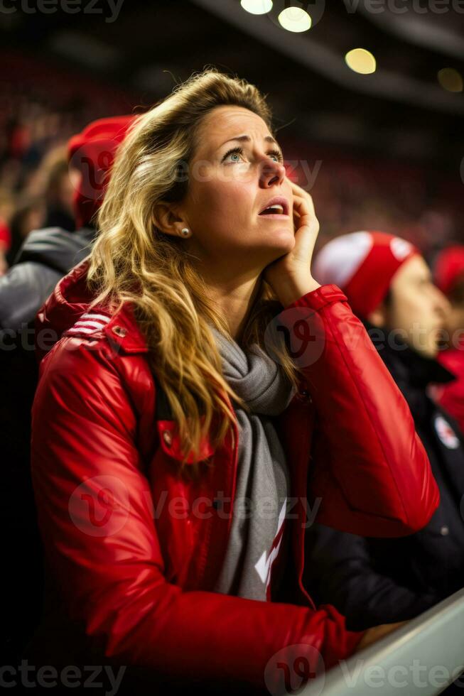 Sad Canadian soccer fans photo
