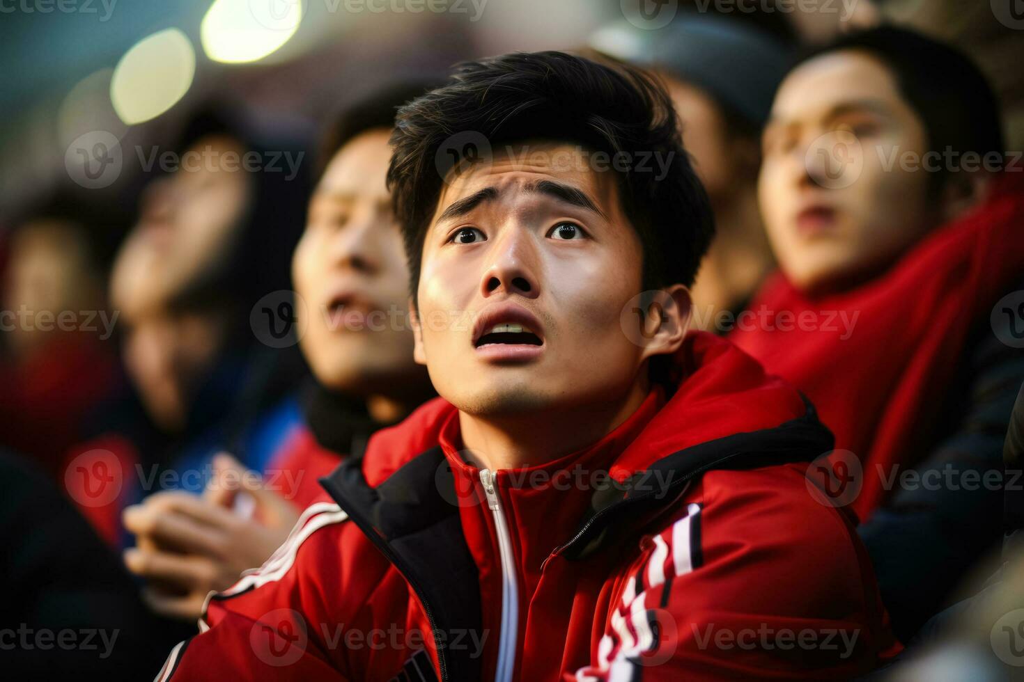 Sad Korean Republic soccer fans photo