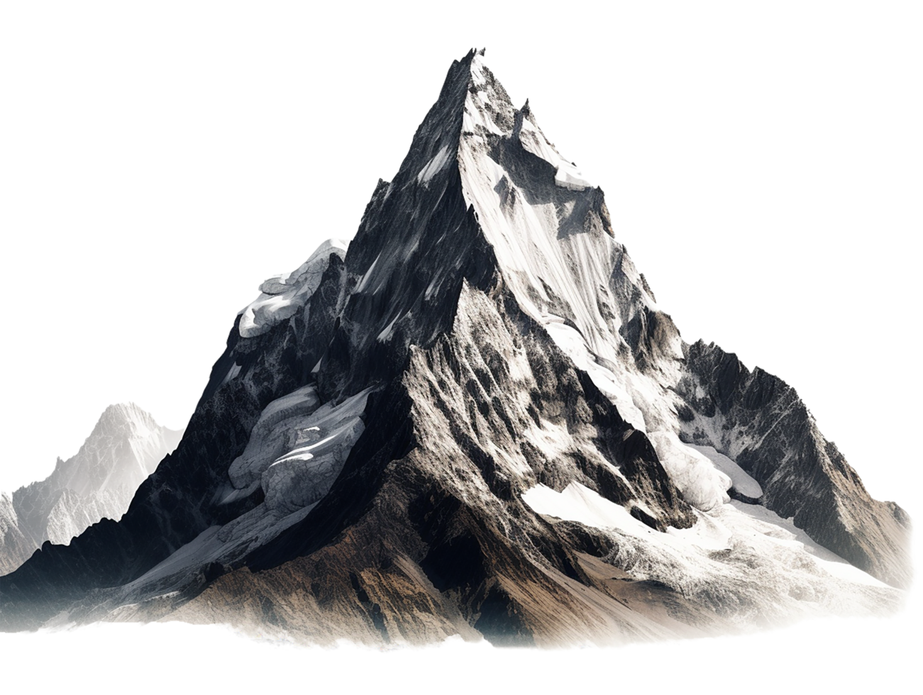 Mountain, Mountain Png, Mountain with transparent background, AI