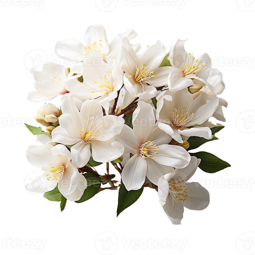 blanc fleur png ai génératif