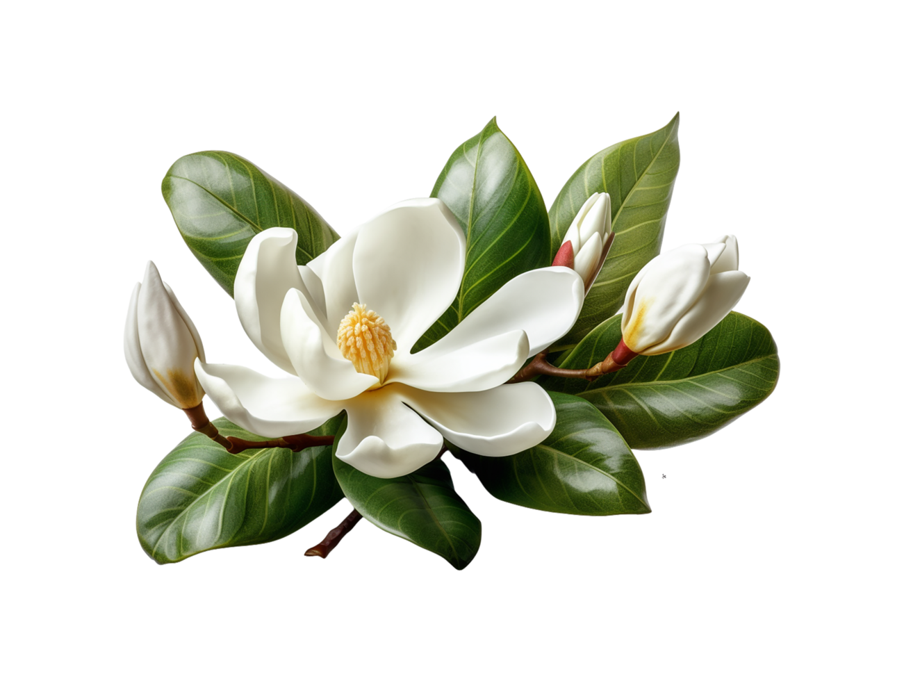White Flower Png, White Flower Transparent Background AI Generative png