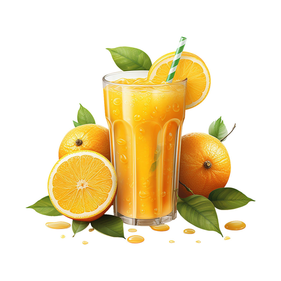 Orange jus, Orange jus png, Orange jus transparent Contexte ai génératif png