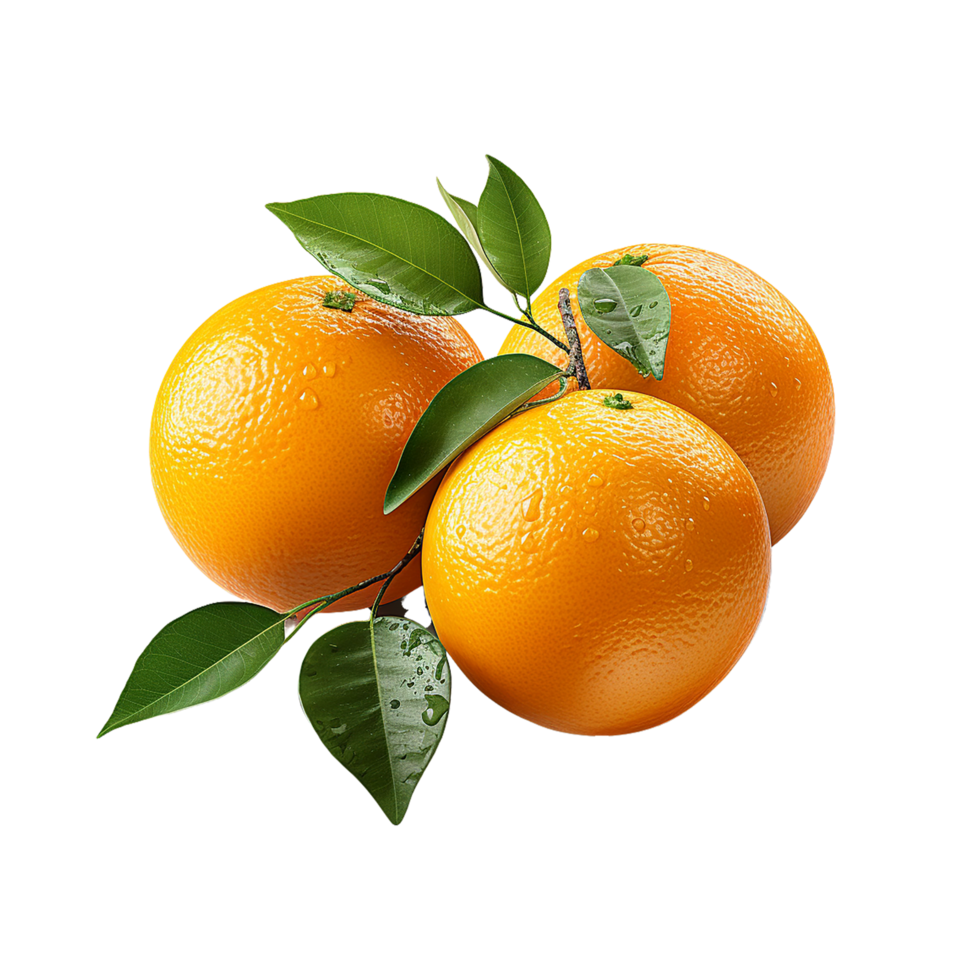 Orange png, Orange transparent Hintergrund ai generativ png