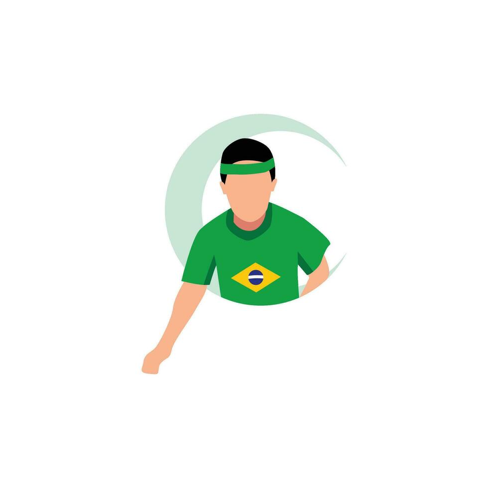 Brasil elemento independencia día ilustración diseño vector