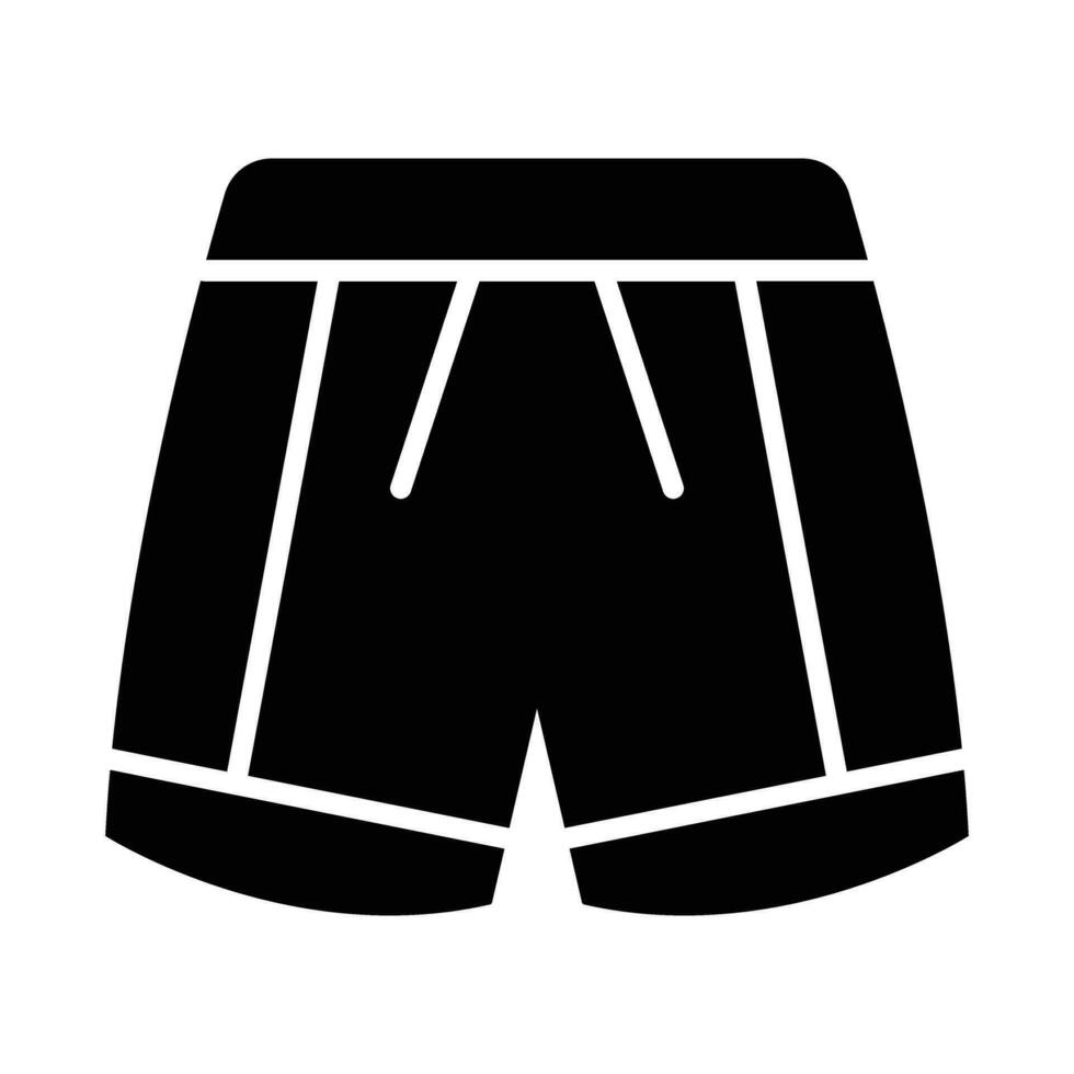 pantalones cortos vector glifo icono para personal y comercial usar.