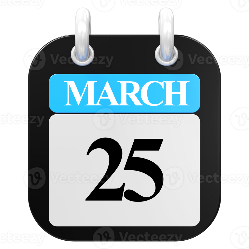 march 25th calendar icon png