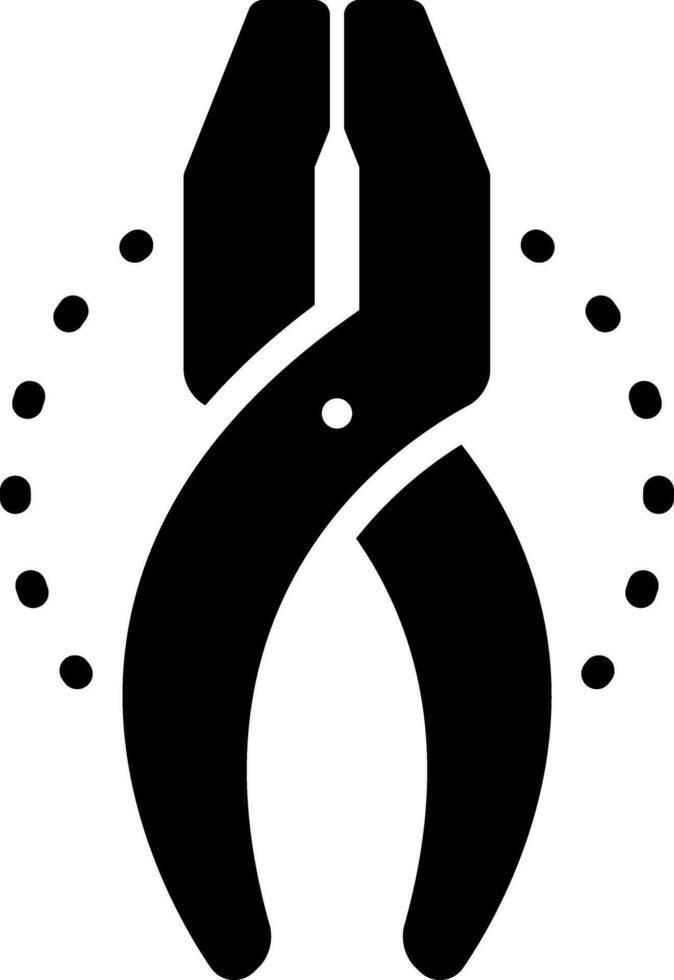 solid icon for tool vector