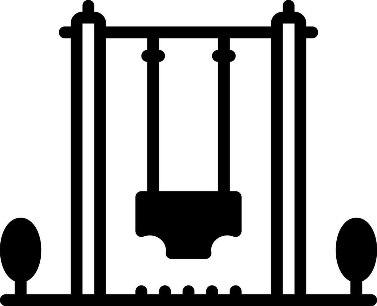 solid icon for swing vector