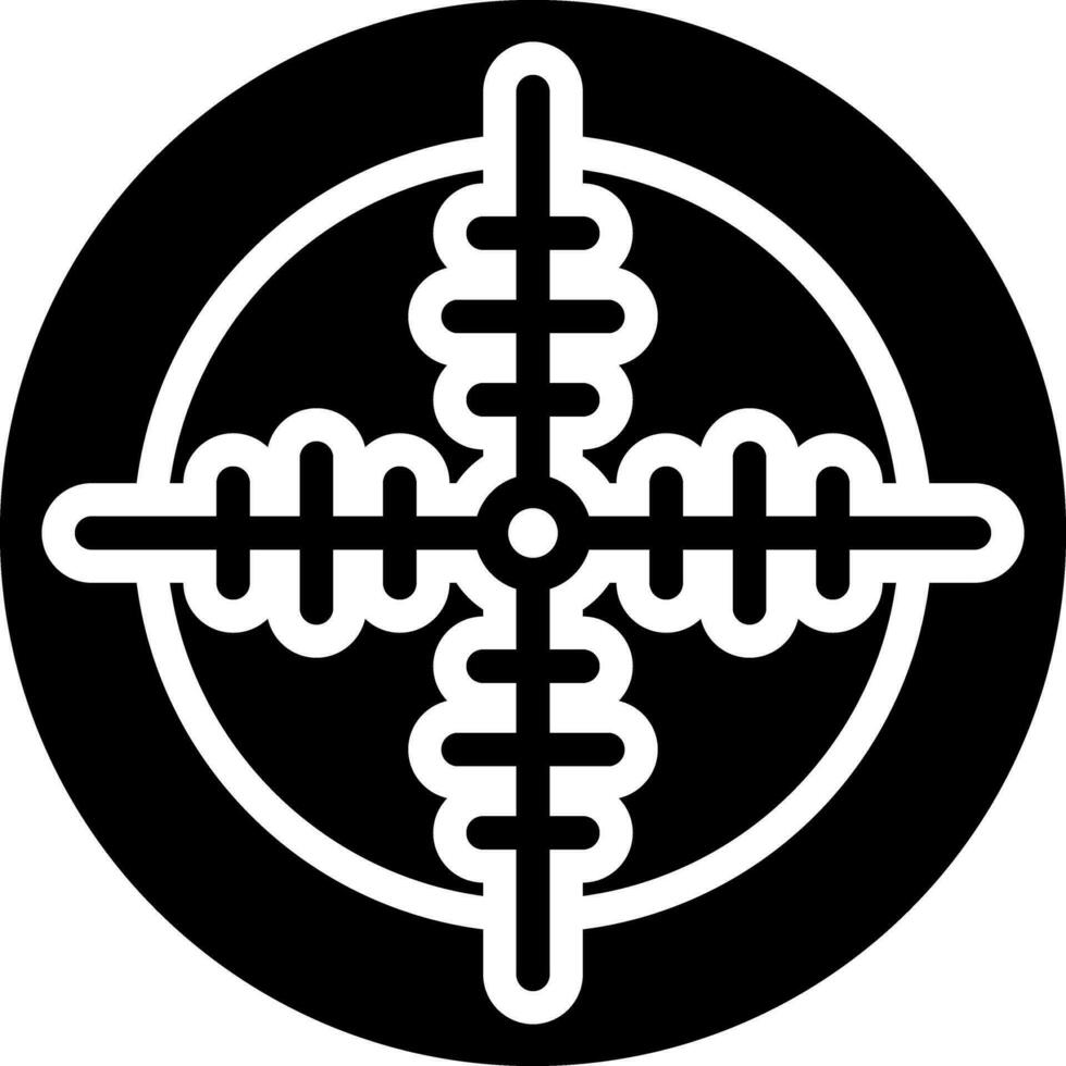 solid icon for shot vector