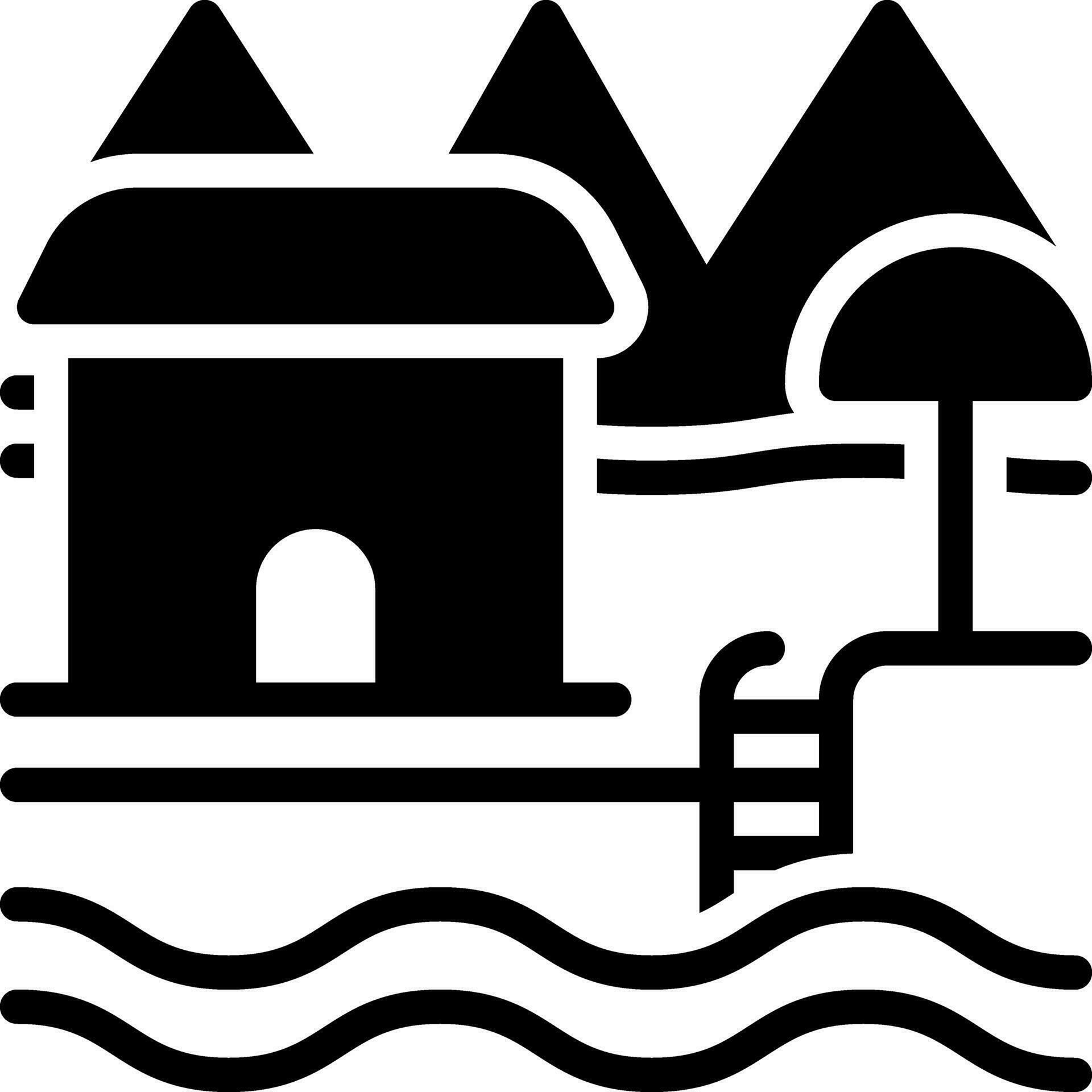 solid icon for resort 27573082 Vector Art at Vecteezy