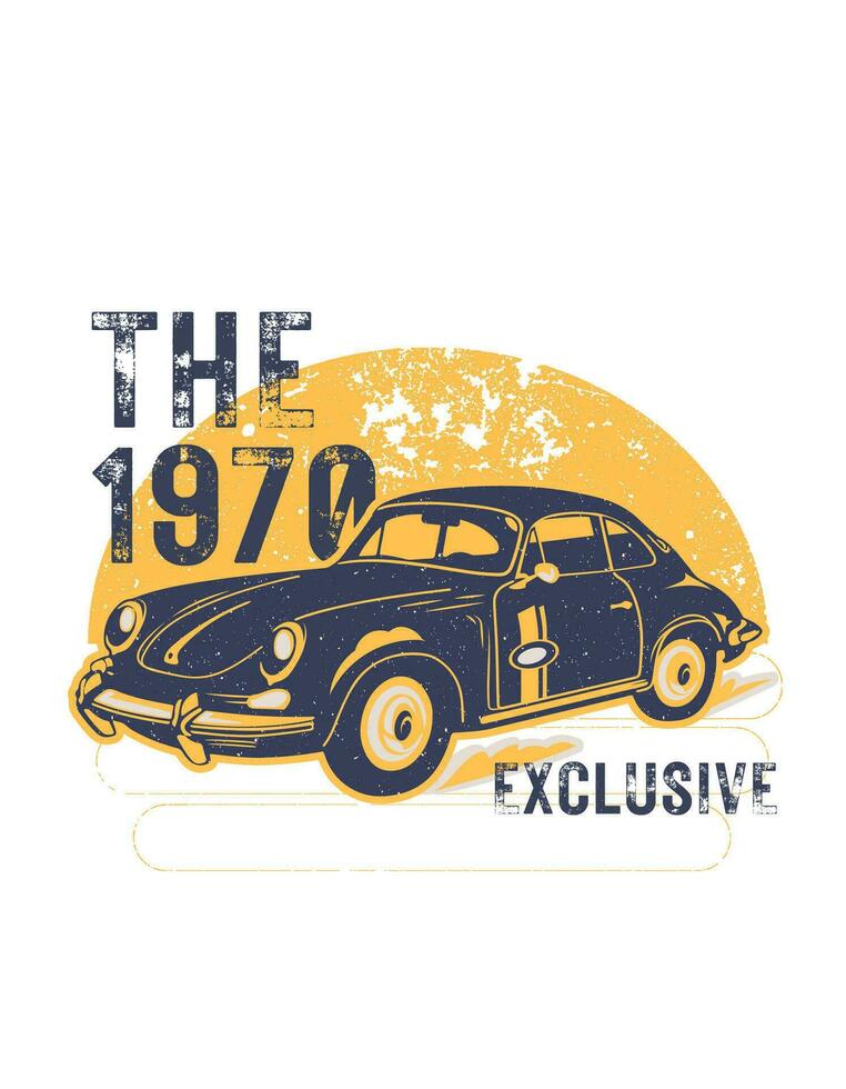 vintage automotive t shirt vector design