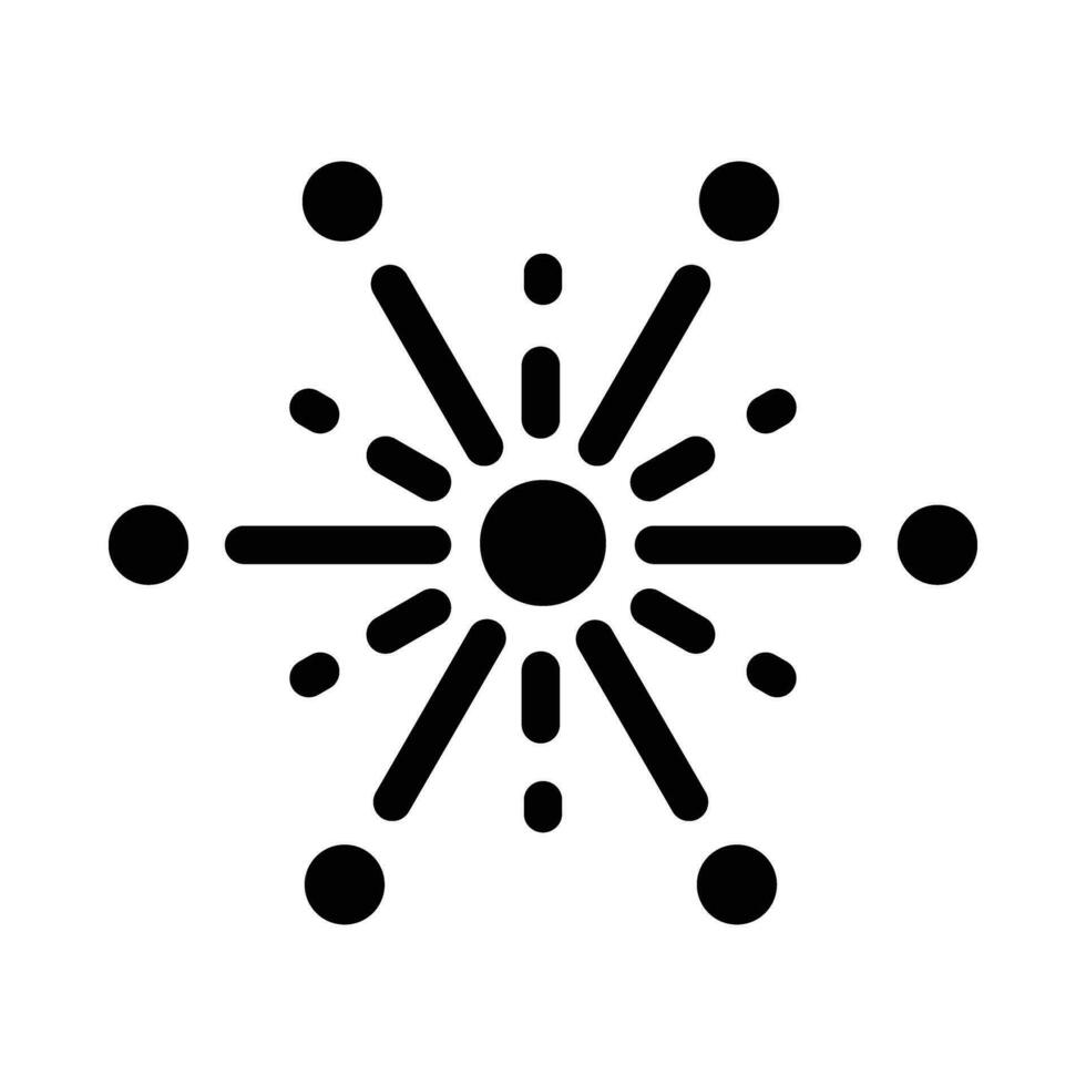 Fireworks Vector Glyph Icon For Personal And Commercial Use.
