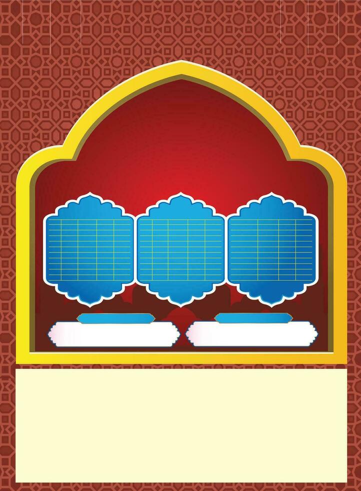 vector  A web banner temple design