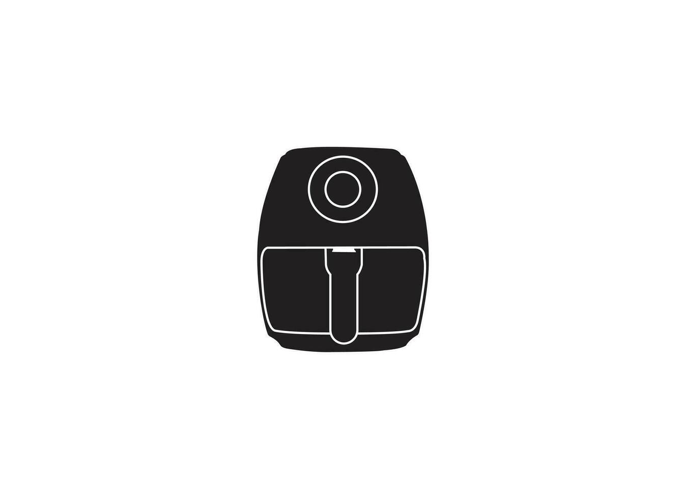 Air fryer flat Icon. Cooking air fry appliance icon vector. Cooking air fryer appliance vector art, icons, for graphic design, logo, website, social media, mobile app, ui illustration.