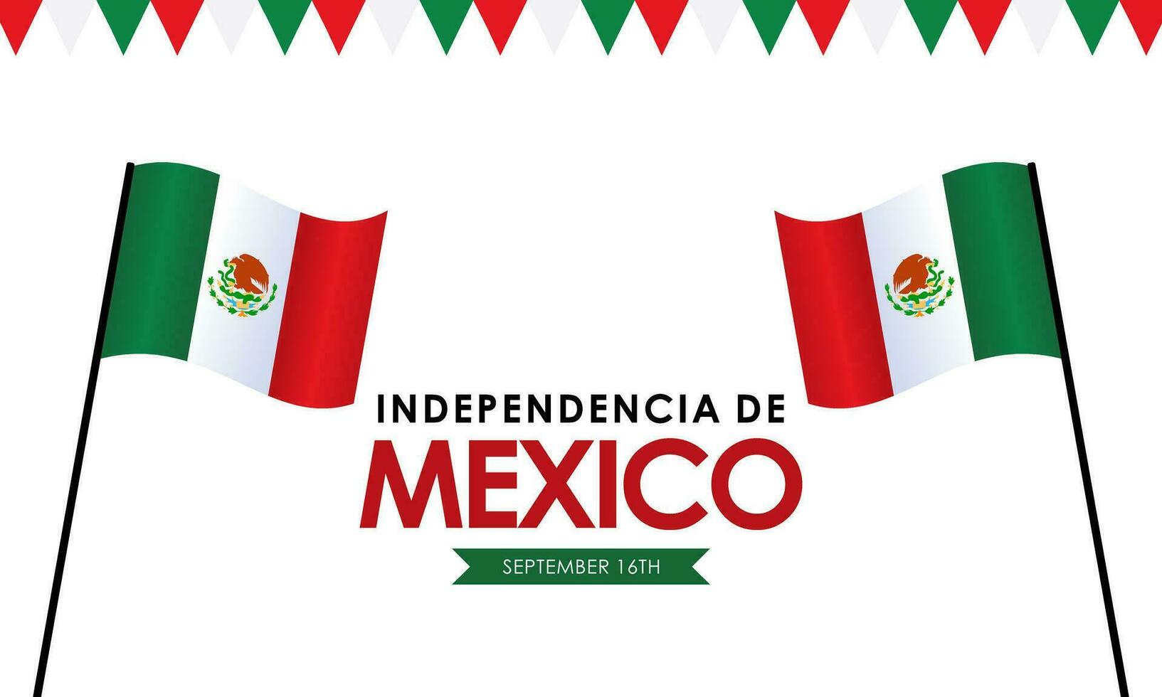 mexicano independencia día segundo plano vector