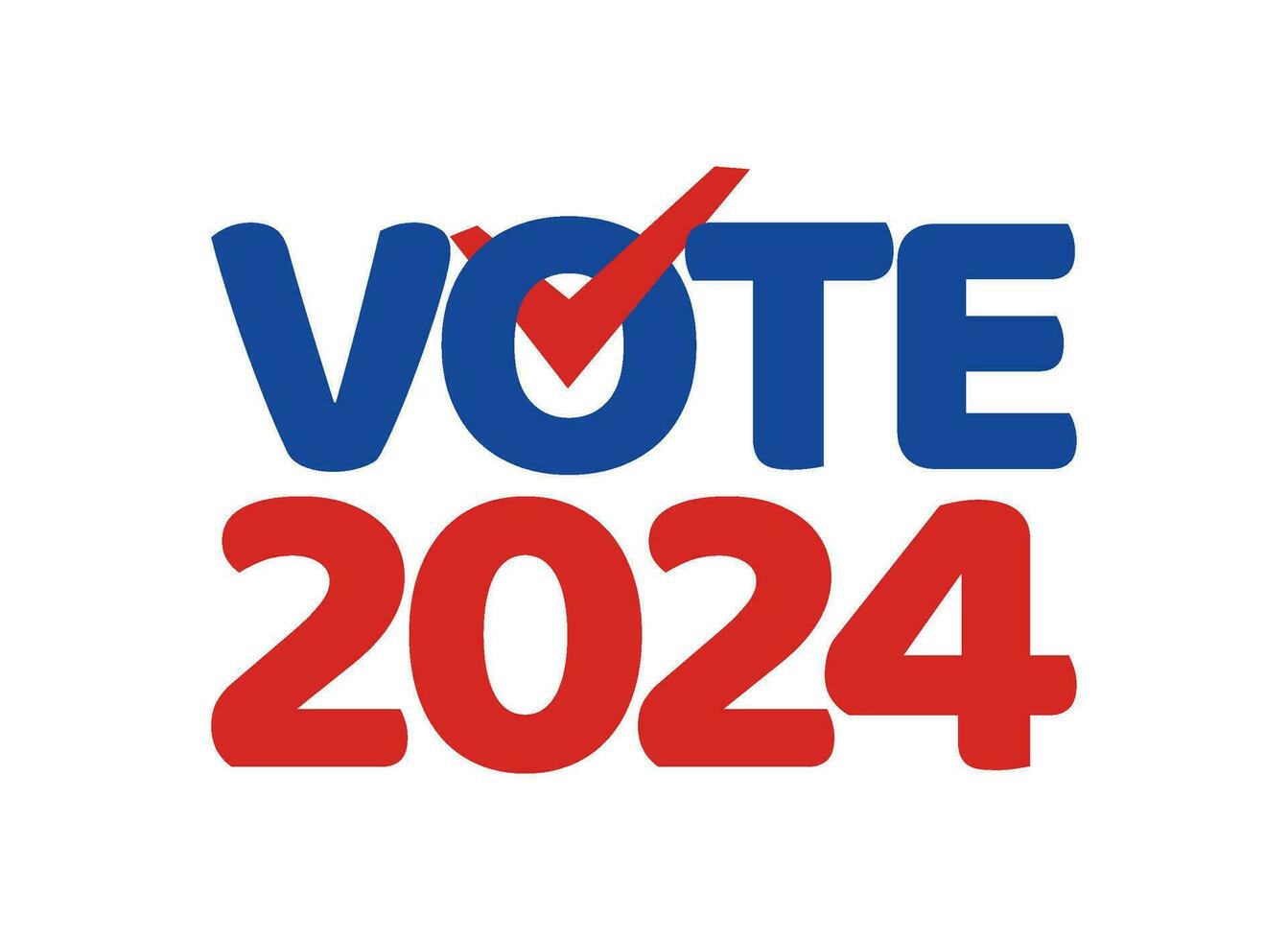 Presidential 2024 election year. USA Election banner inviting to vote. Poster for the United States presidential election in 2024. vector