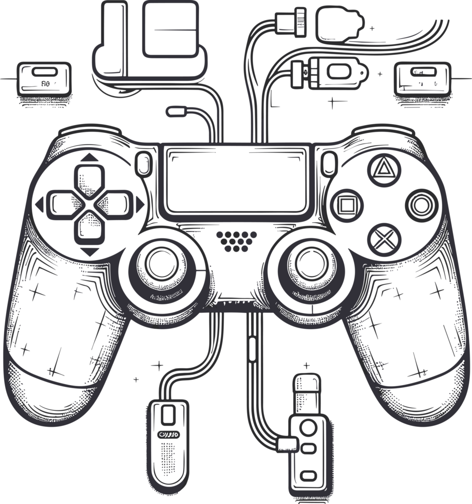 playstation console concept ai génératif png