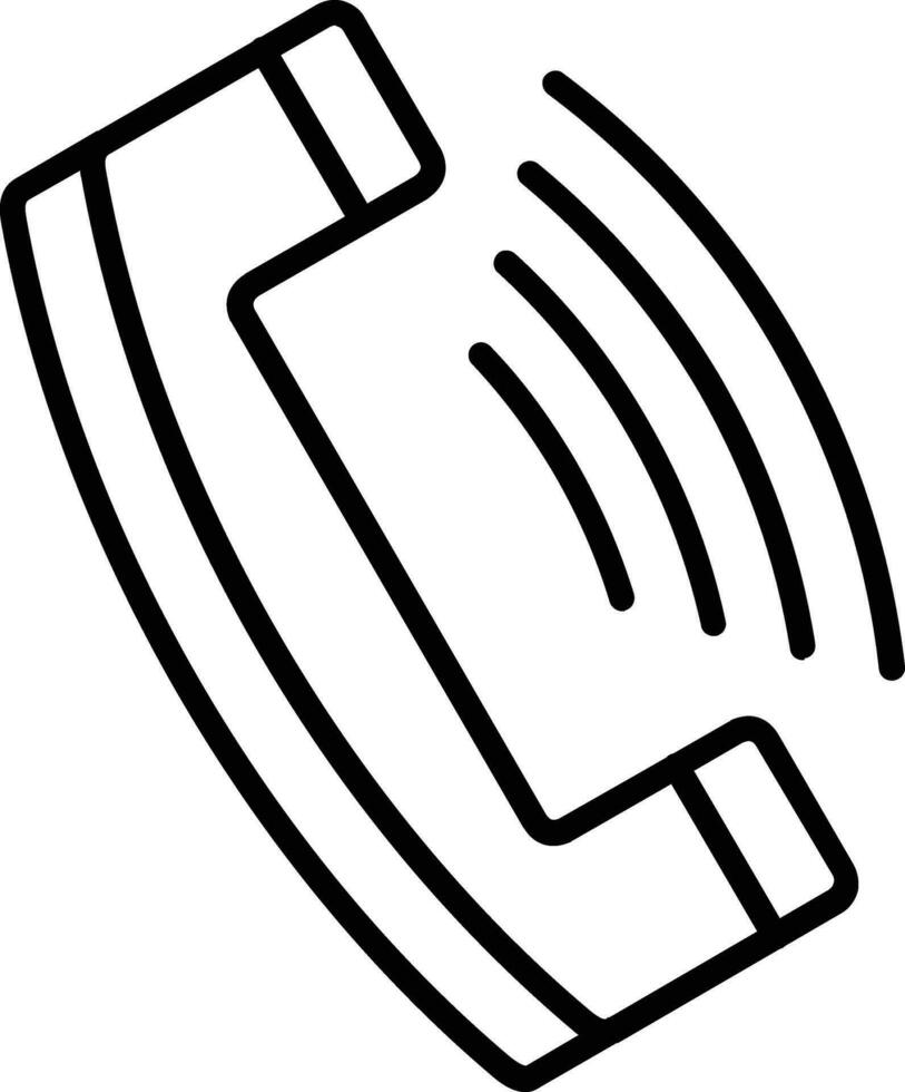 Phone line icon vector