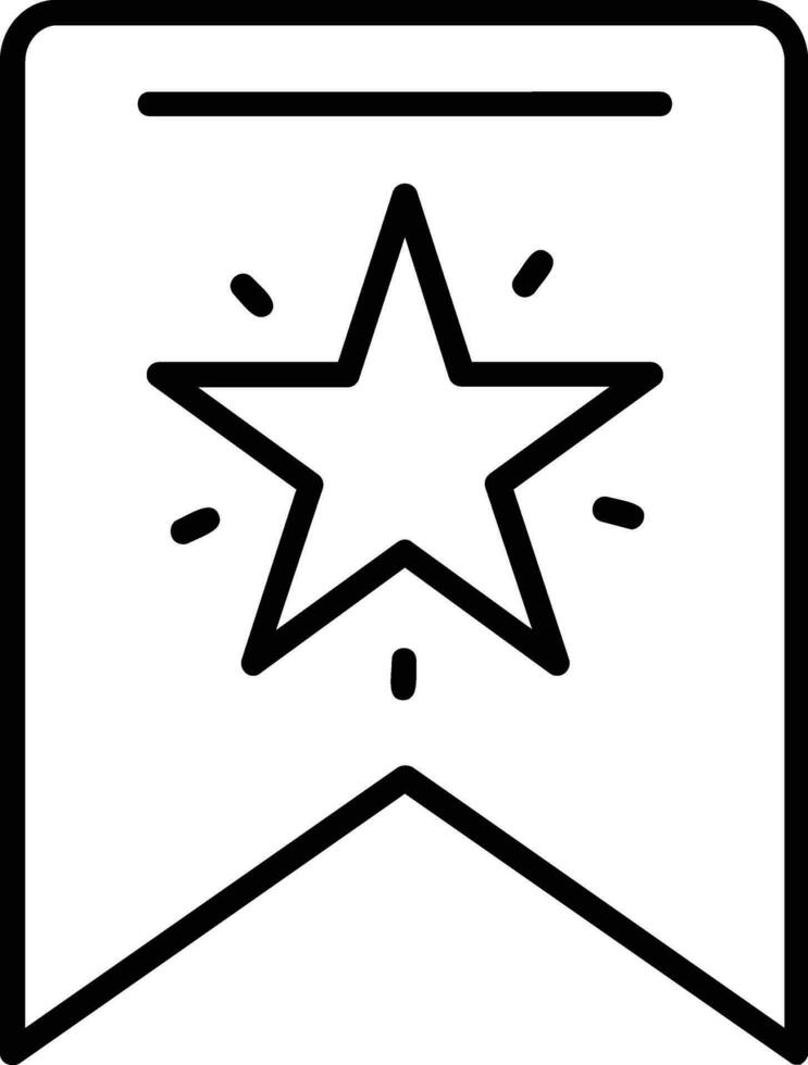 Favorites line icon vector