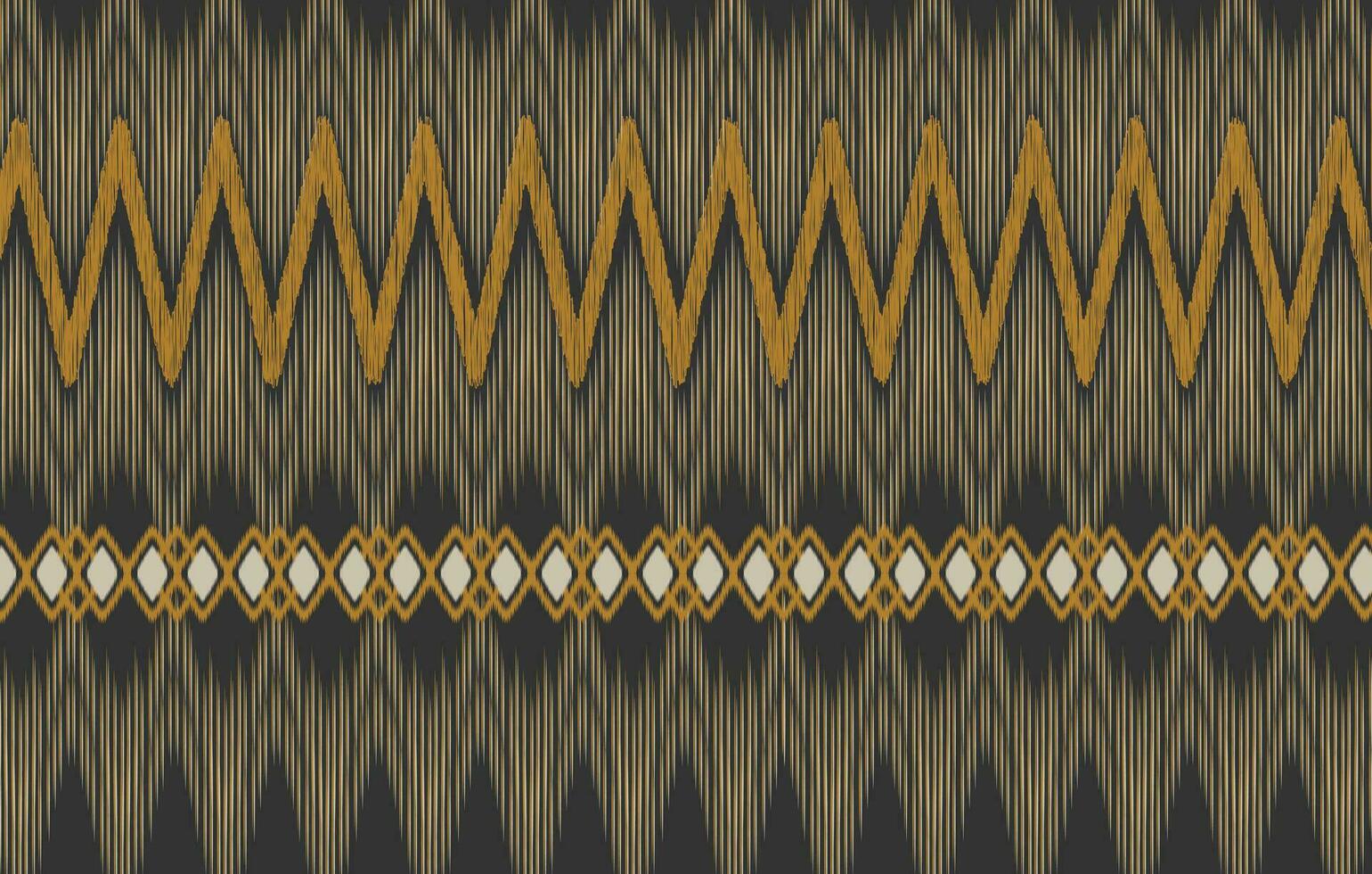 étnico ikat artesanía modelo resumen vector. vector