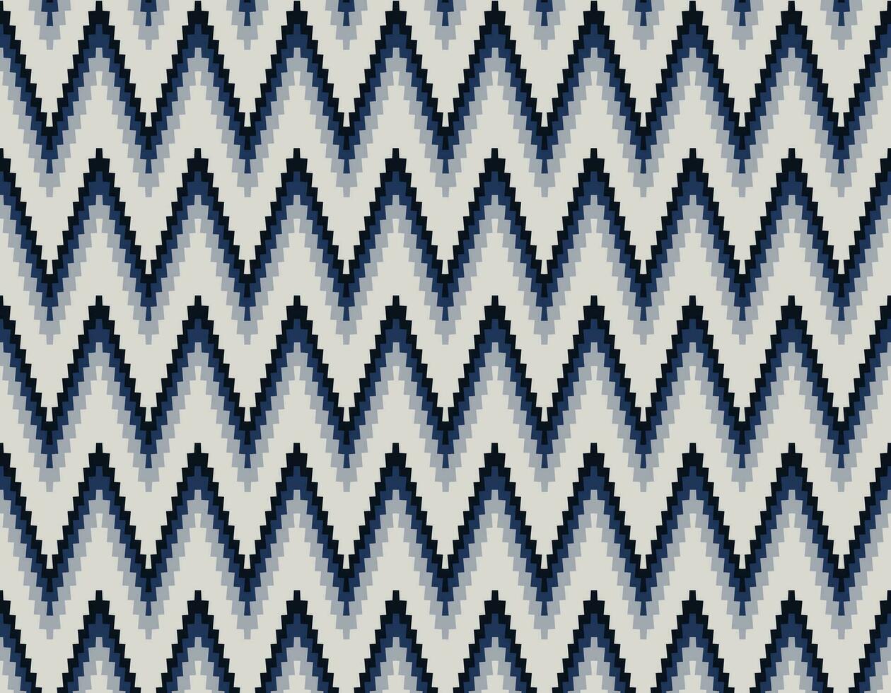 Ethnic ikat handicraft pattern abstract vector. vector