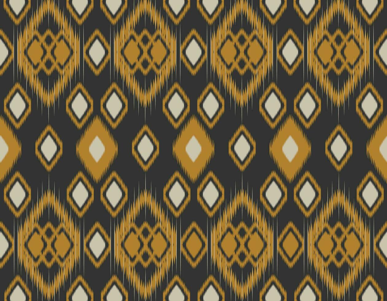 Ethnic ikat handicraft pattern abstract vector. vector