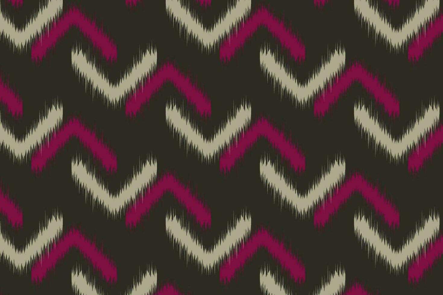 Ethnic ikat handicraft pattern abstract vector. vector