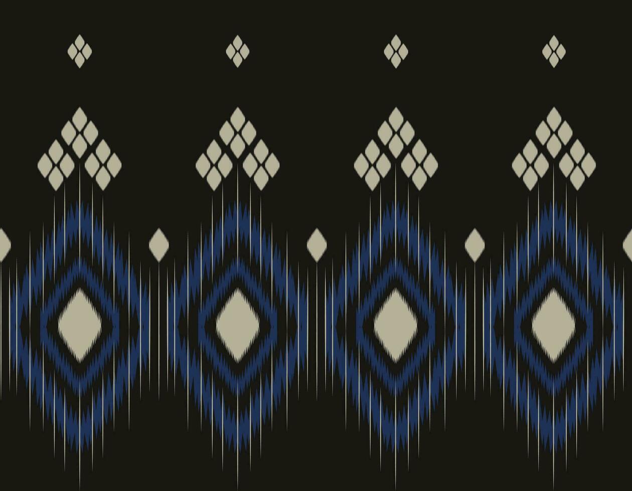 Ethnic ikat handicraft pattern abstract vector. vector