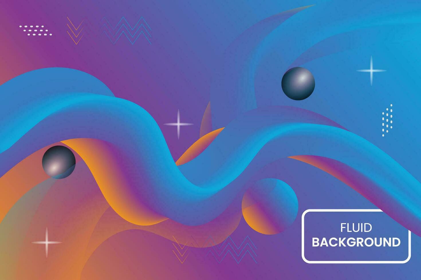 Fluid Background Design Template, Creative design vector