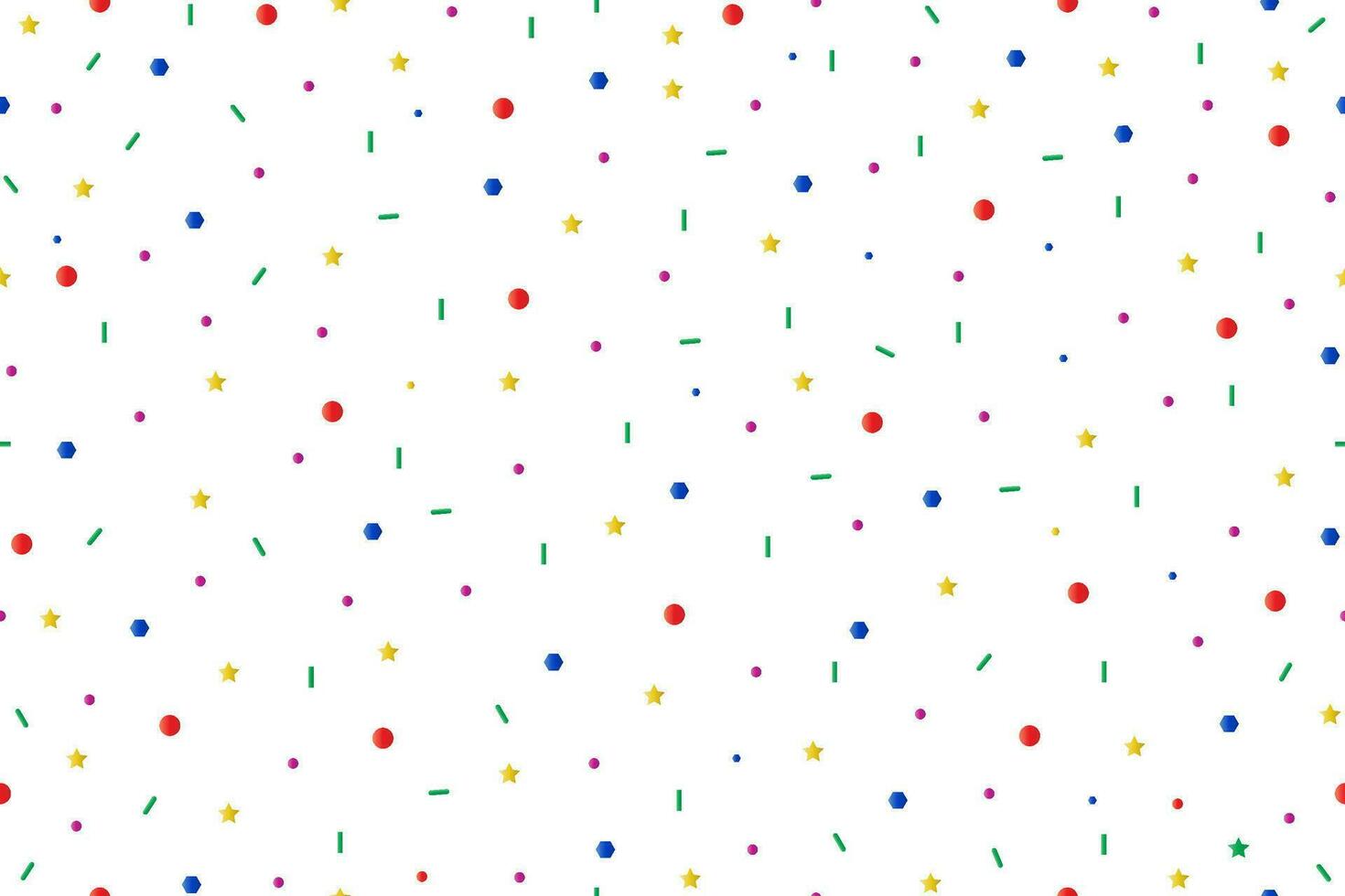 Seamless Sprinkles Pattern with Colorful Gradient Ideal for Backgrounds, Wrapping Paper, Cards, etc. vector