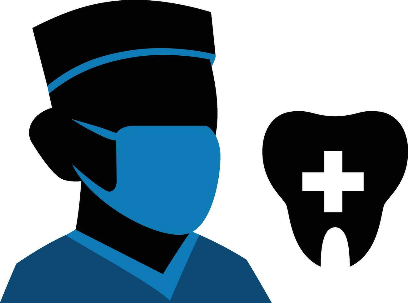 Dentist logo template simple style vector , Dentistry , Dental surgeon doctor simple logo , icon , clip art , symbol stock vector image