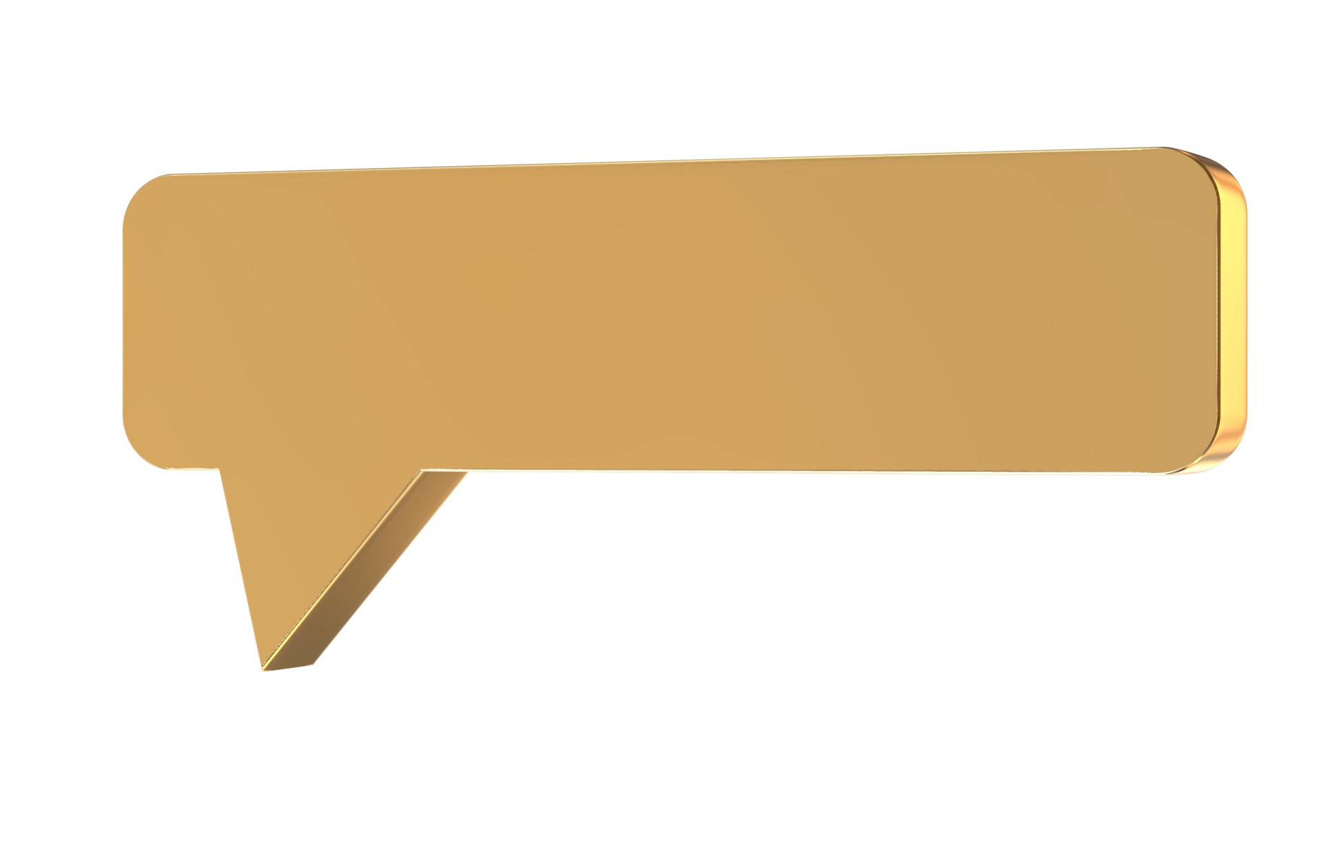 gold speech bubble on transparent background png 27574630 PNG